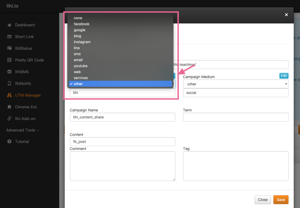 lihi-utm-presets-automation