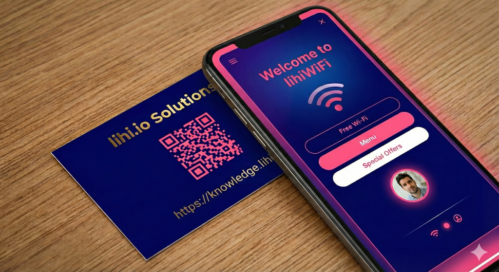 How to use lihiwifi qrcode for digital business cards